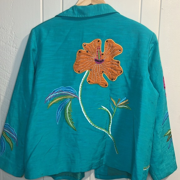 Draper’s & Damon’s Escada Isaac Mizrahi Kate Spade Chloé Floral. Jacket - Picture 7 of 8